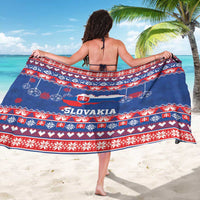 Slovakia Christmas Sarong Slovakian Double Cross Map - Wonder Print Shop