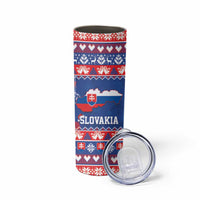 Slovakia Christmas Skinny Tumbler Slovakian Double Cross Map - Wonder Print Shop