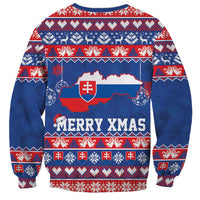 Slovakia Christmas Sweatshirt Slovakian Double Cross Map - Wonder Print Shop