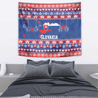Slovakia Christmas Tapestry Slovakian Double Cross Map - Wonder Print Shop