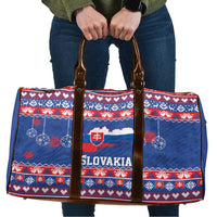 Slovakia Christmas Travel Bag Slovakian Double Cross Map - Wonder Print Shop