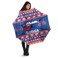 Slovakia Christmas Umbrella Slovakian Double Cross Map - Wonder Print Shop