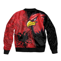 Albania Eagle Bomber Jacket National Emblem Grunge Pattern - Wonder Print Shop