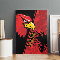 Albania Eagle Canvas Wall Art National Emblem Grunge Pattern - Wonder Print Shop