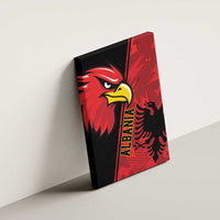 Albania Eagle Canvas Wall Art National Emblem Grunge Pattern - Wonder Print Shop