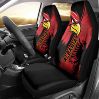 Albania Eagle Car Seat Cover National Emblem Grunge Pattern - Wonder Print Shop