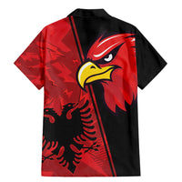 Albania Eagle Family Matching Mermaid Dress and Hawaiian Shirt National Emblem Grunge Pattern - Wonder Print Shop