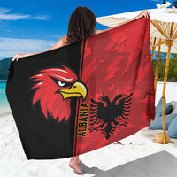 Albania Eagle Sarong National Emblem Grunge Pattern - Wonder Print Shop