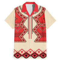 Folk Albanian Patterns Eagle Family Matching Mermaid Dress and Hawaiian Shirt - Wonder Print Shop