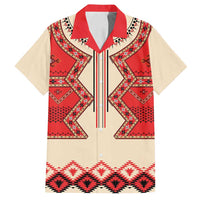 Folk Albanian Patterns Eagle Family Matching Off Shoulder Maxi Dress and Hawaiian Shirt - Wonder Print Shop