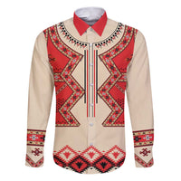 Folk Albanian Patterns Eagle Family Matching Puletasi and Hawaiian Shirt - Wonder Print Shop