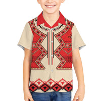 Folk Albanian Patterns Eagle Hawaiian Shirt - Wonder Print Shop