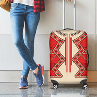 Folk Albanian Patterns Eagle Luggage Cover - Wonder Print Shop