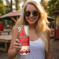 Folk Albanian Patterns Eagle Skinny Tumbler - Wonder Print Shop