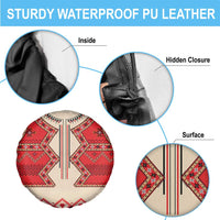 Folk Albanian Patterns Eagle Spare Tire Cover - Wonder Print Shop