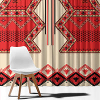 Folk Albanian Patterns Eagle Window Curtain - Wonder Print Shop