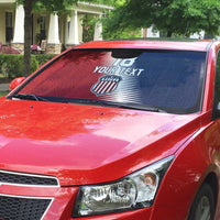 Custom USA Soccer Spirit Auto Sun Shade Abstract Stars Style - Wonder Print Shop