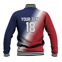 Custom USA Soccer Spirit Baseball Jacket Abstract Stars Style - Wonder Print Shop