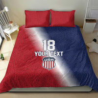 Custom USA Soccer Spirit Bedding Set Abstract Stars Style - Wonder Print Shop