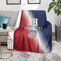 Custom USA Soccer Spirit Blanket Abstract Stars Style - Wonder Print Shop