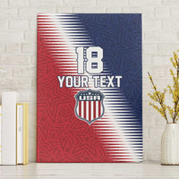 Custom USA Soccer Spirit Canvas Wall Art Abstract Stars Style - Wonder Print Shop