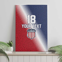 Custom USA Soccer Spirit Canvas Wall Art Abstract Stars Style - Wonder Print Shop