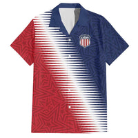 Custom USA Soccer Spirit Hawaiian Shirt Abstract Stars Style - Wonder Print Shop