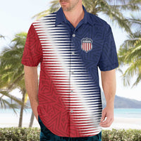 Custom USA Soccer Spirit Hawaiian Shirt Abstract Stars Style - Wonder Print Shop