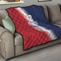 Custom USA Soccer Spirit Quilt Abstract Stars Style - Wonder Print Shop