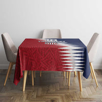 Custom USA Soccer Spirit Tablecloth Abstract Stars Style - Wonder Print Shop