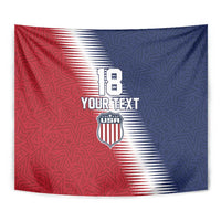 Custom USA Soccer Spirit Tapestry Abstract Stars Style - Wonder Print Shop