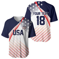 Custom USA Soccer Baseball Jersey Play With Pride - Wonder Print Shop