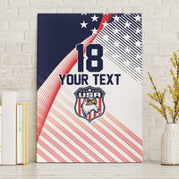 Custom USA Soccer Canvas Wall Art Play With Pride - Wonder Print Shop