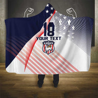 Custom USA Soccer Hooded Blanket Play With Pride - Wonder Print Shop