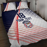 Custom USA Soccer Quilt Bed Set Play With Pride - Wonder Print Shop