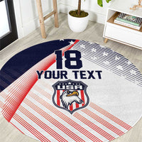 Custom USA Soccer Round Carpet Play With Pride - Wonder Print Shop