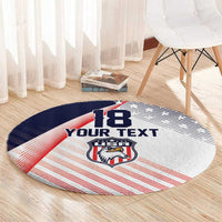 Custom USA Soccer Round Carpet Play With Pride - Wonder Print Shop