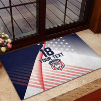 Custom USA Soccer Rubber Doormat Play With Pride - Wonder Print Shop