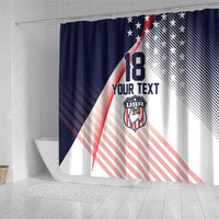 Custom USA Soccer Shower Curtain Play With Pride - Wonder Print Shop