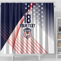 Custom USA Soccer Shower Curtain Play With Pride - Wonder Print Shop
