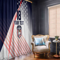 Custom USA Soccer Window Curtain Play With Pride - Wonder Print Shop