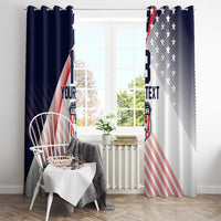Custom USA Soccer Window Curtain Play With Pride - Wonder Print Shop