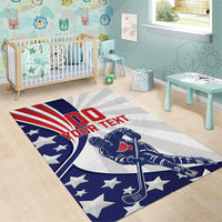 Custom United States Ice Hockey Area Rug USA Go Champions