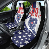 Custom United States Ice Hockey Car Seat Cover USA Go Champions