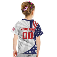 Custom United States Ice Hockey Kid T Shirt USA Go Champions