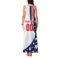 Custom United States Ice Hockey Tank Maxi Dress USA Go Champions