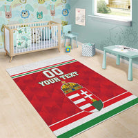 Custom Hungary Hockey Area Rug Magyarorszag Sporty Style