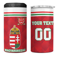 Custom Hungary Hockey 4 in 1 Can Cooler Tumbler Magyarorszag Sporty Style
