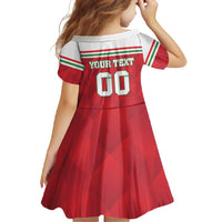 Custom Hungary Hockey Family Matching Off Shoulder Maxi Dress and Hawaiian Shirt Magyarorszag Sporty Style