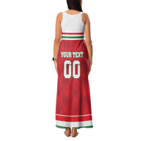 Custom Hungary Hockey Family Matching Tank Maxi Dress and Hawaiian Shirt Magyarorszag Sporty Style